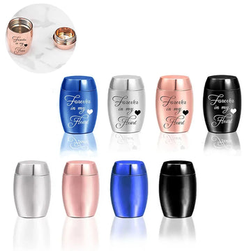 Colorful Mini Engraved Cremation Urns For Pet Human Ashes Casket Funeral Loss Of Love Aluminum alloy Cremation Pet Ashes Box