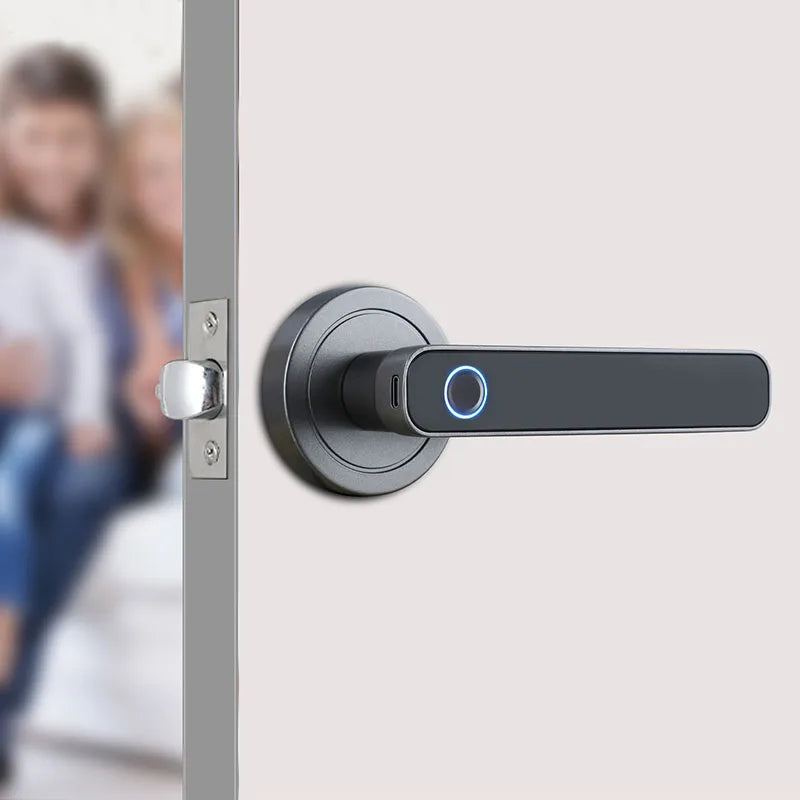 KOOJIN Household Smart Lock Indoor Door Fingerprint Handle Lock Burglar Proof Door Entrance Door Electronic Lock