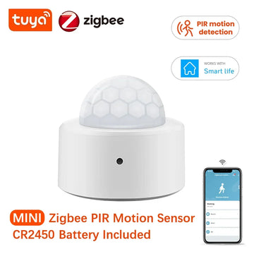 iHseno Tuya Zigbee Human Motion Sensor Smart Home Mini PIR Motion Sensor Infrared Detector Security Smart Life Works With Alexa