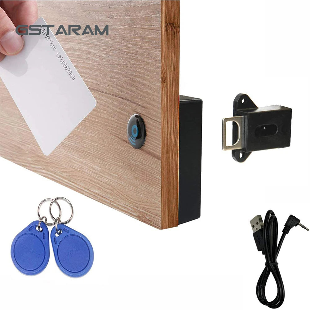 DIY Smart Sensor RFID Hidden Safety Digital Cabinet Lock Electronic Drawer Locks Invisible Sensor Lock For Wardrobe Furniture