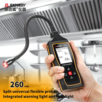 SW-743A 0-1000PPM Halogen Gas Detector LCD Backlight Waterproof Multiple Air Conditioning Refrigeration