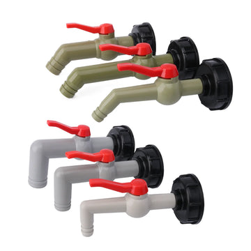 IBC Tank Adapter Valve Fittings S60*6 Coarse Thread To 1/2 3/4 1" Water Tank Connectors Garden Hose Faucet Accessories