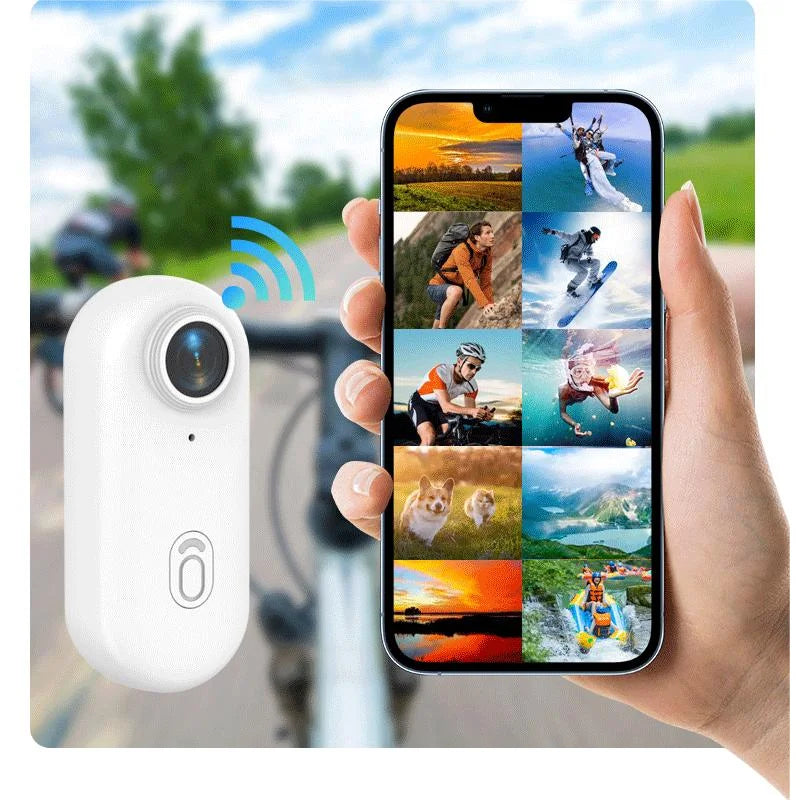 2025 Hot Gift 4K HD Mini Vlog Camera WiFi Wireless 128GB Pocket Action Cam Portable Thumb Body Cam for Sports Photographic Video