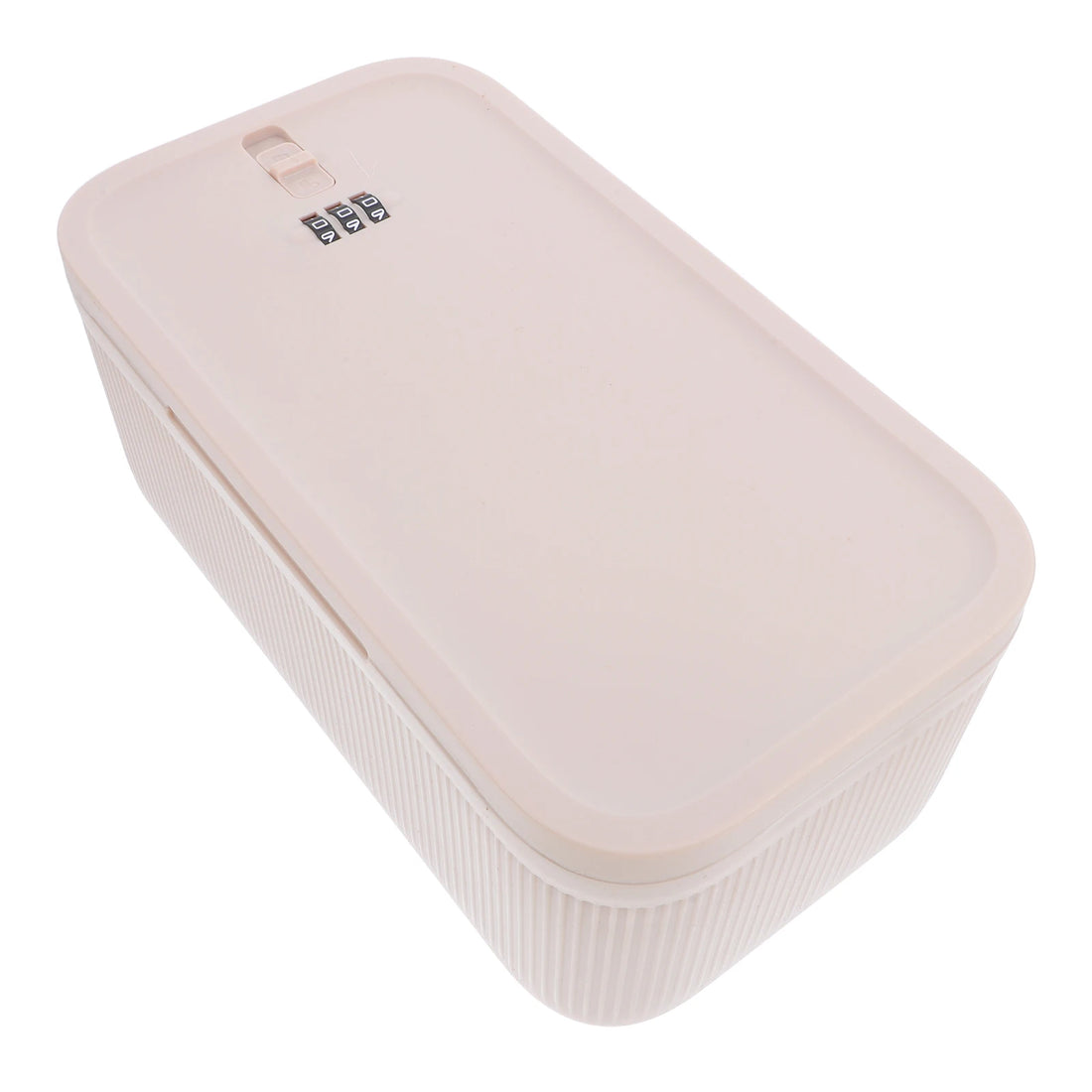 Plastic Lock Box Storage Container for Food Medicine Phone 4 Digit Code Lockable Boxes Compact Sealed PP Material Medication