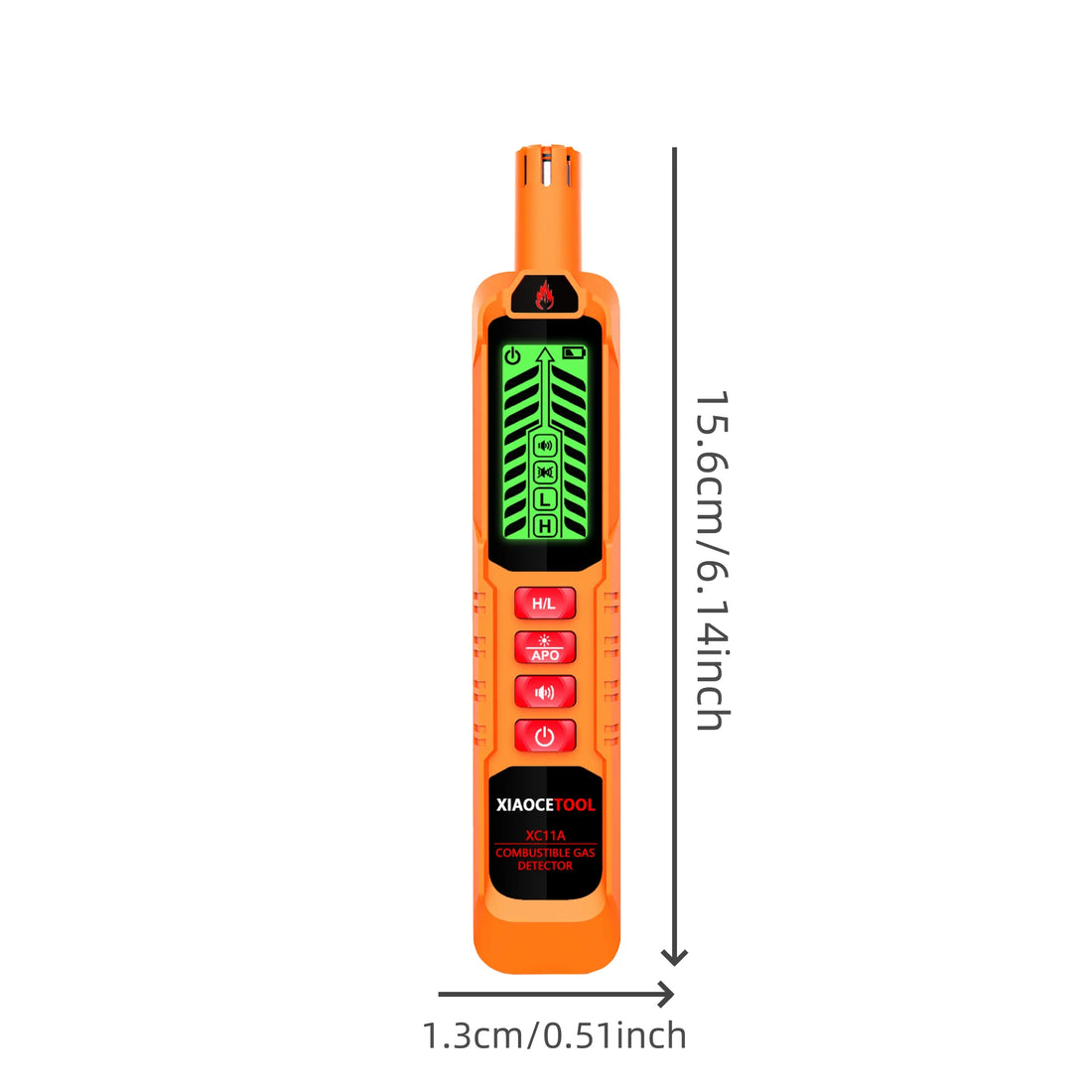 XC11A/B Gas Leak Detector Combustible Gas Detector Alarm Mini Handheld For Natural Gas Locating The Source of Combustible