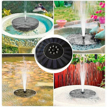 Solar fountain, outdoor water pool, courtyard bird bathtub, decorative pump, garden water feature fountain pump