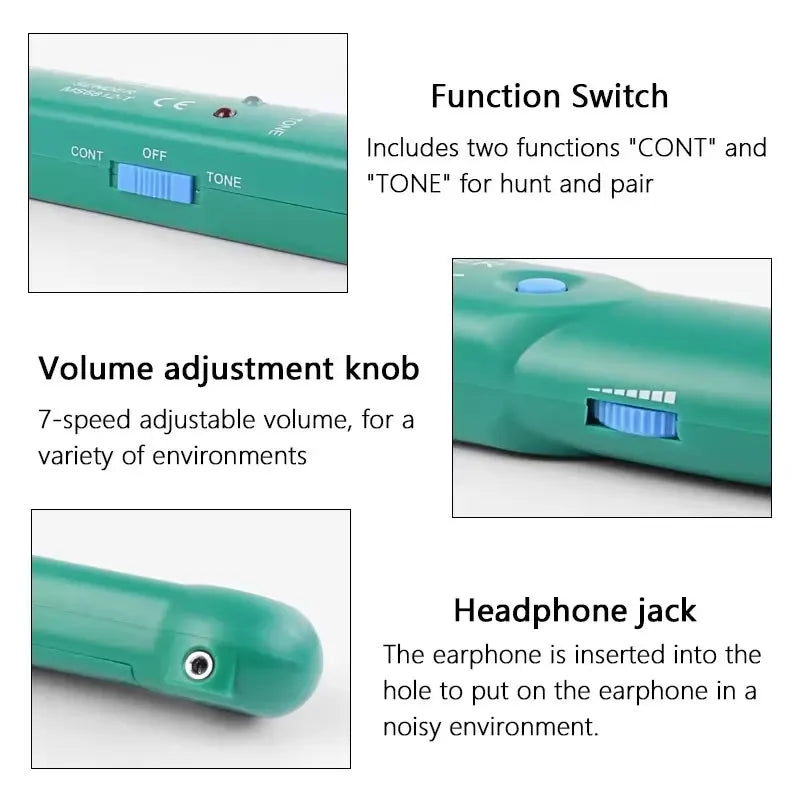 MS6812 Cable Tracker Tester Professional Line detector UTP STP Telephone Wire Tracer Breakpoint location Diagnose Tone
