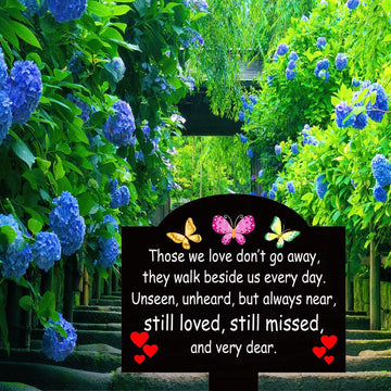 [Memorial Marker]-1PC Wooden Memorial Plaque Stake - Commemorate Loved Ones in Outdoor Courtyard, Cemetery, or Graveyard