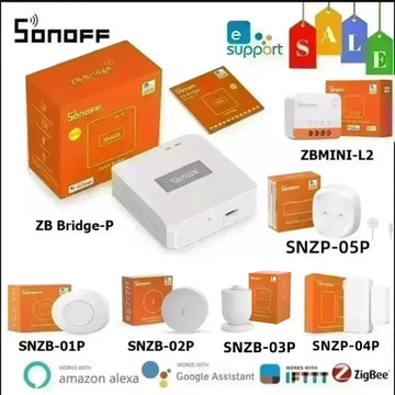 SONOFF SNZB1P/2P/3P/4P SNZB-05P Zigbee Water Leak Sensor ZbminiL2 SNZB-02D Zigbee Door Window Sensor Temperature Humidity Sensor