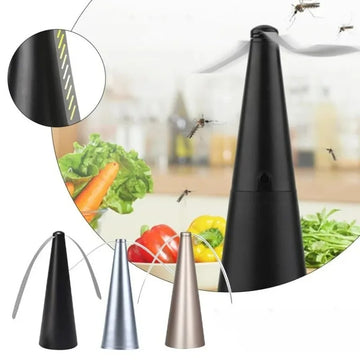 Electric Insect Repellent Fan: USB/Battery Powered Tabletop Fly Killer for Kitchen Outdoor Food Safety Device