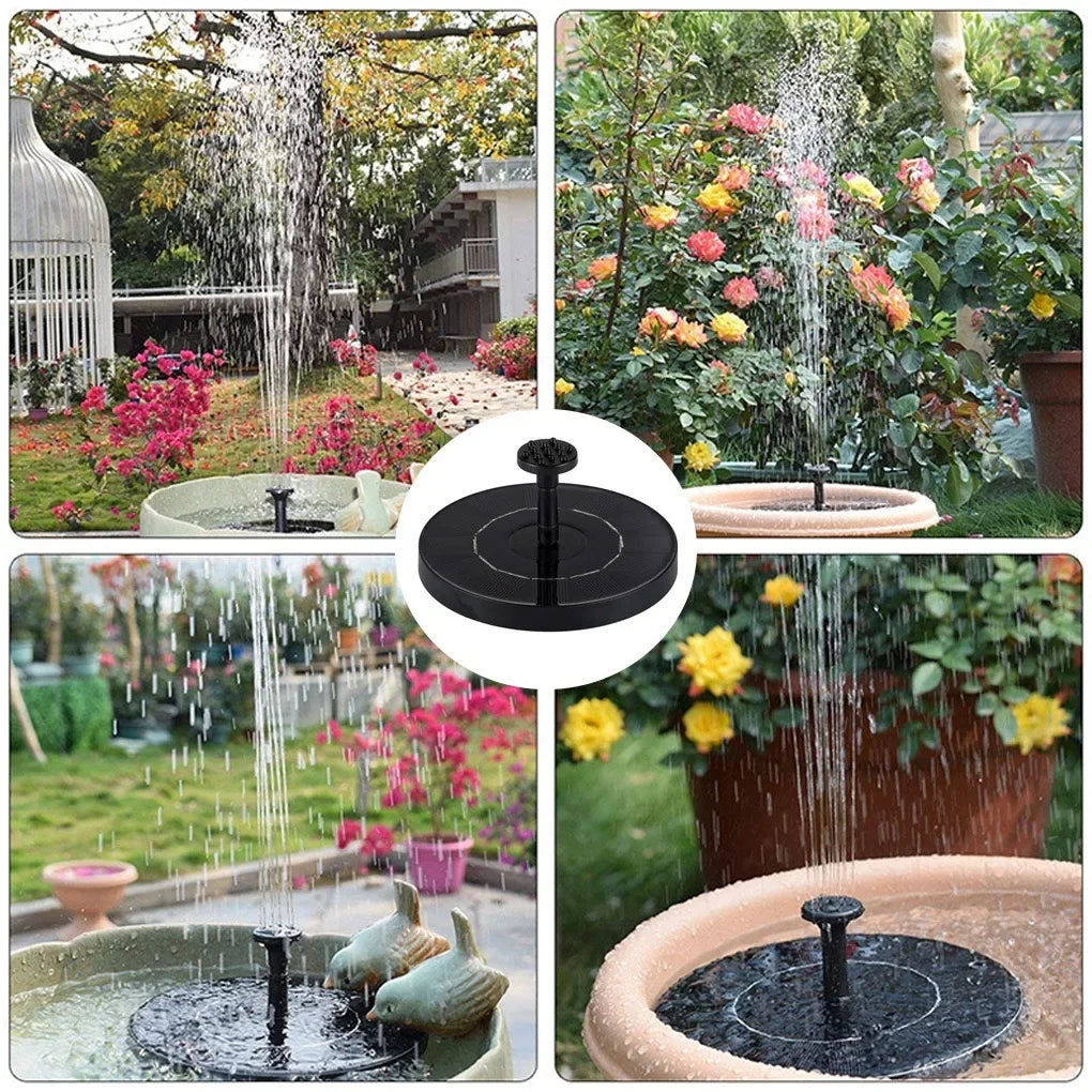 Solar Water Fountain Pool Pond Waterfall Garden Decoration Outdoor Bird Bath Mini Powered Fountain Pump For Yard Patio