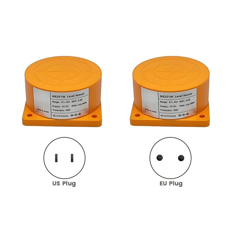 Tuya Smart Zigbee Ultrasonic Water Tank Level Monitor Sensor Real-Time Alerts App Control For IOS & Android EU Plug