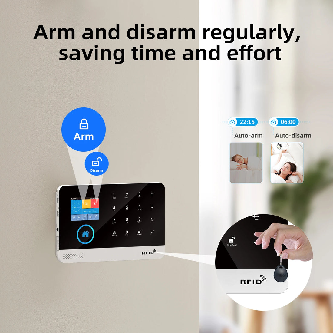 Burglar Home Security System Alarm System Accessories PIR Detector Doors Detectors Outdoor Solar Alarm 433Mhz GSM Wireless